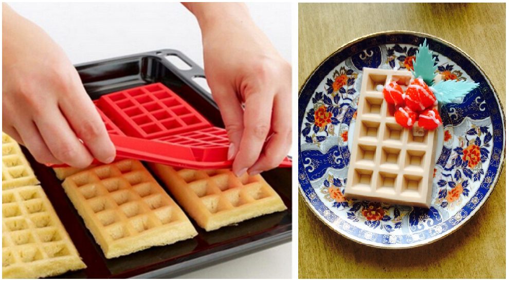 waffle in stampi in silicone