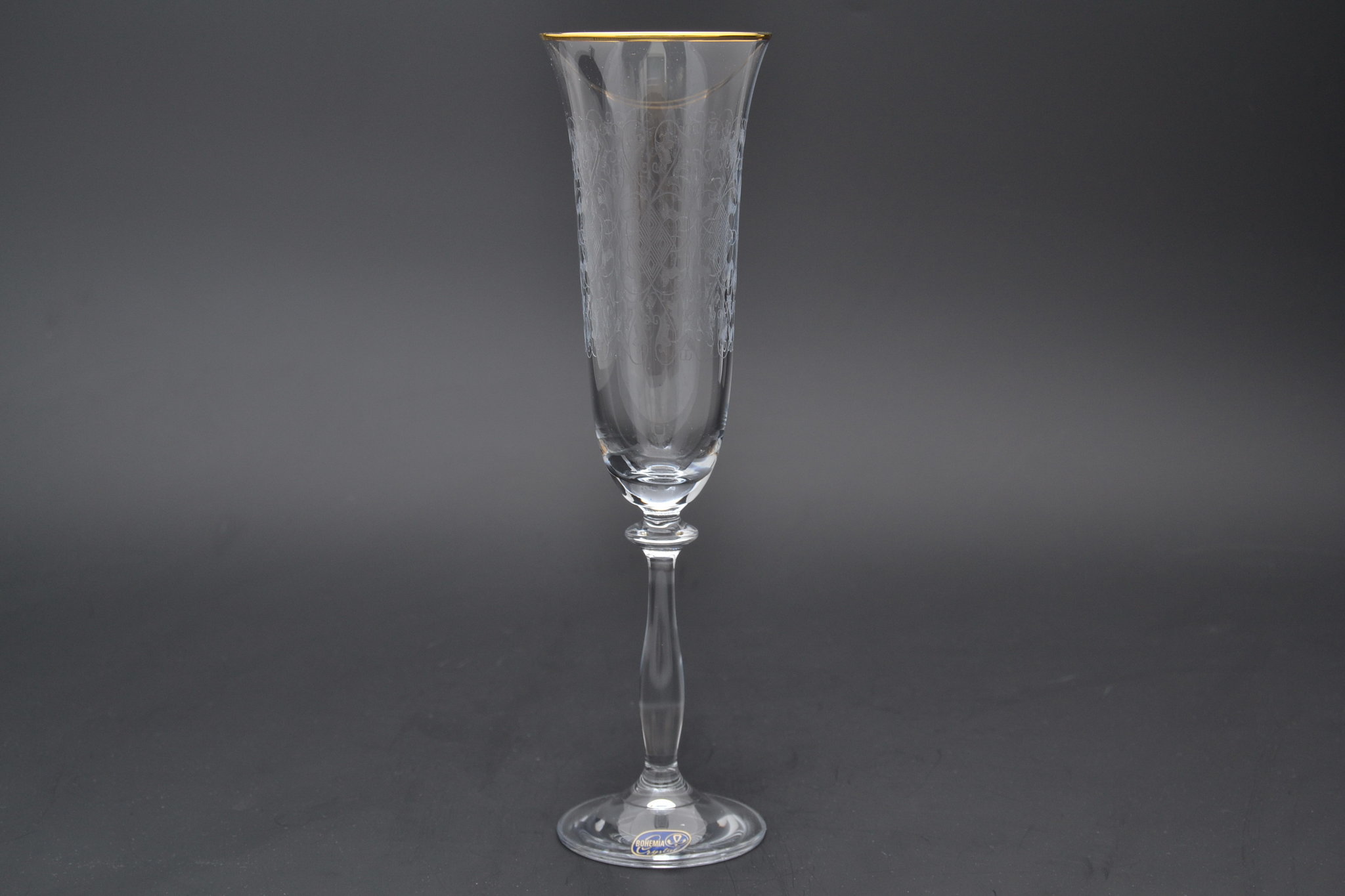 Bicchieri da vino in cristallo di Boemia