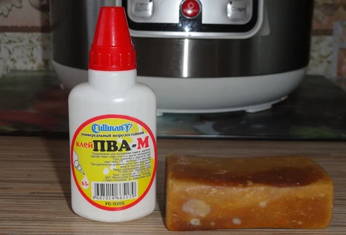 Colla vinilica e sapone