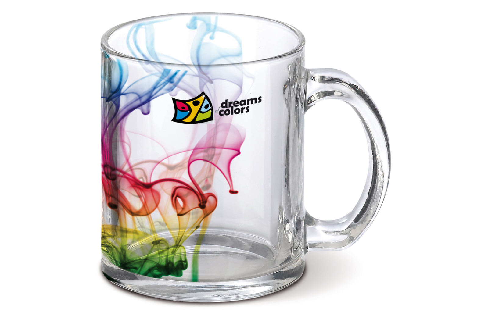 tazza di vetro con sublimazione