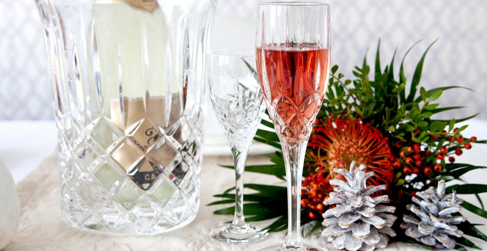 Bicchieri di cristallo di Capodanno