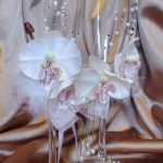 design fotografico di bicchieri per decorazioni nuziali