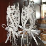 foto di design di bicchieri per decorazioni da matrimonio