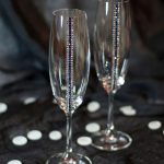 design di bicchieri per decorazioni nuziali