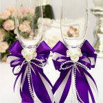 idee per bicchieri per decorazioni nuziali