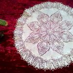 decorazione a maglia con tovaglioli