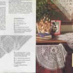 modello di lavoro a maglia per tovaglia