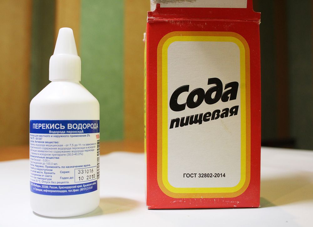 soda e perossido di idrogeno