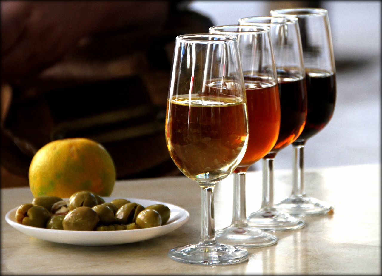 sherry in un bicchiere