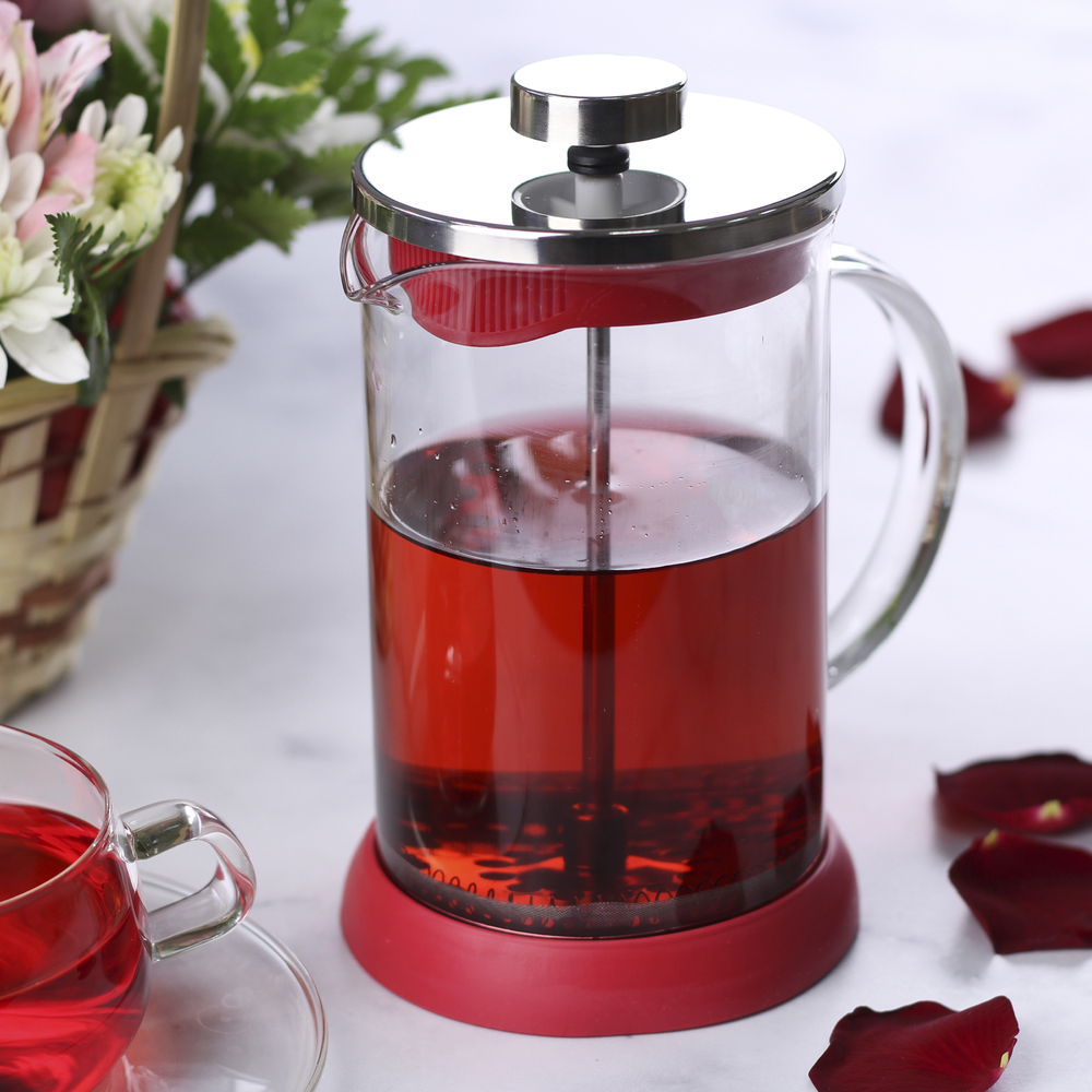 teiera con pressa francese
