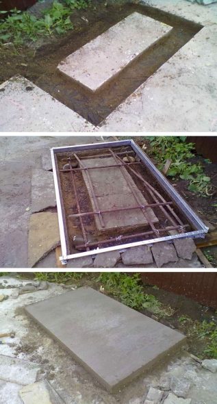 Costruzione di una fondazione per un camino da barbecue esterno